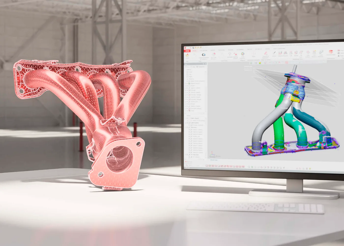 Proceso referencial de escaneado 3D y modelado CAD