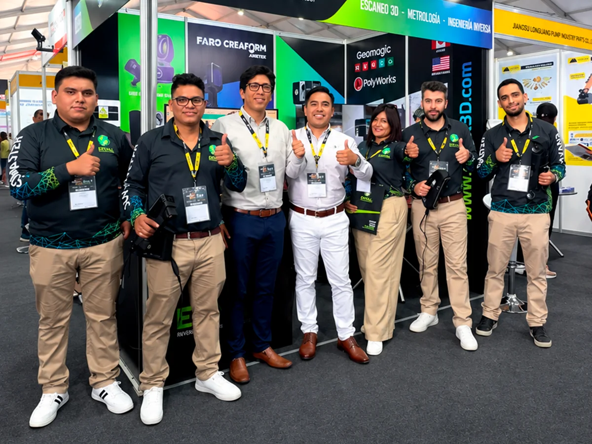 Equipo ENVAL especializado en escaneo 3D, metrología e ingeniería inversa